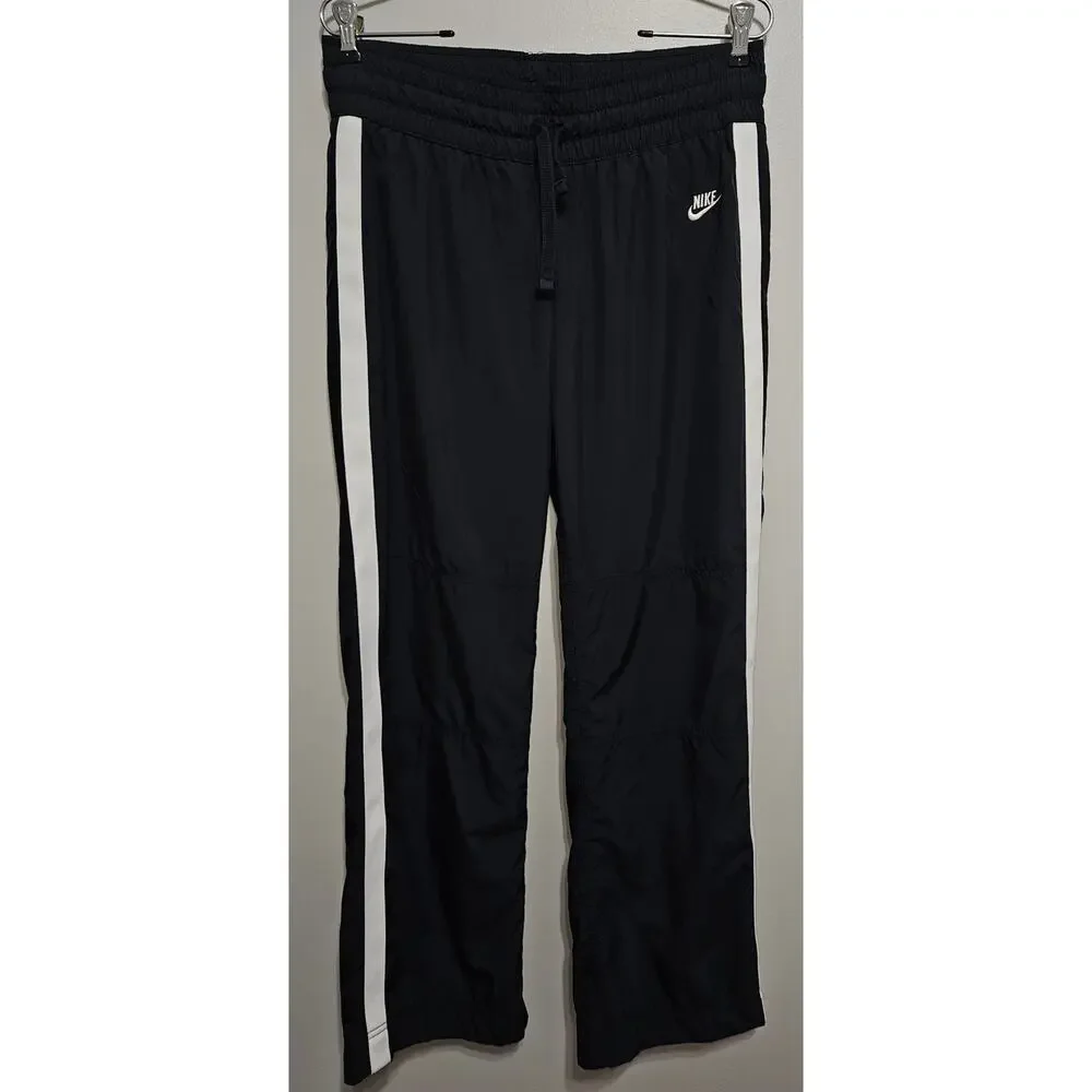 Women's Nike Gym Pant M 8-10 Elastic Waist Pull string, Wind pant, Mesh Lined